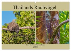 THAILANDS RAUBVÖGEL Exotische Greifvögel und Eulen (Wandkalender 2025 DIN A2 quer), CALVENDO Monatskalender