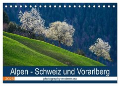 Alpen - Schweiz und Vorarlberg (Tischkalender 2025 DIN A5 quer), CALVENDO Monatskalender - Calvendo;Enderes, Rolf