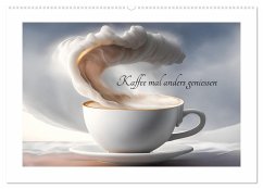 Kaffe mal anders geniessen (Wandkalender 2025 DIN A2 quer), CALVENDO Monatskalender