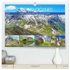 Großglockner, Alpen, Murmeltiere & mehr by VogtArt (hochwertiger Premium Wandkalender 2025 DIN A2 quer), Kunstdruck in Hochglanz