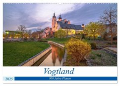 Vogtland - 900 Jahre Plauen (Wandkalender 2025 DIN A2 quer), CALVENDO Monatskalender