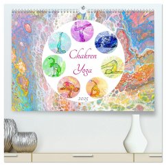 Chakren Yoga (hochwertiger Premium Wandkalender 2025 DIN A2 quer), Kunstdruck in Hochglanz