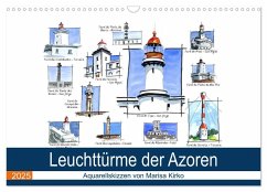 Leuchttürme der Azoren (Wandkalender 2025 DIN A3 quer), CALVENDO Monatskalender