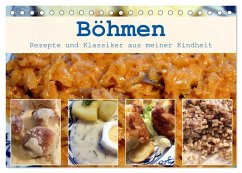 Böhmen - Rezepte und Klassiker aus meiner Kindheit (Tischkalender 2025 DIN A5 quer), CALVENDO Monatskalender