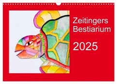 Zeitingers Bestiarium (Wandkalender 2025 DIN A3 quer), CALVENDO Monatskalender - Calvendo;Zeitinger, Paul