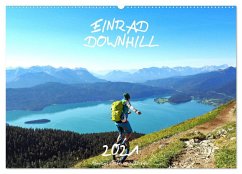 Einrad Downhill (Wandkalender 2025 DIN A2 quer), CALVENDO Monatskalender