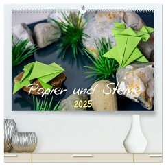 Papier und Steine (hochwertiger Premium Wandkalender 2025 DIN A2 quer), Kunstdruck in Hochglanz - Calvendo;schwarzhippie