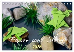 Papier und Steine (Tischkalender 2025 DIN A5 quer), CALVENDO Monatskalender