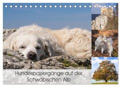 Hundespaziergänge auf der Schwäbischen Alb (Tischkalender 2025 DIN A5 quer), CALVENDO Monatskalender