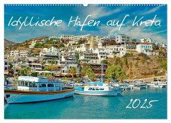 Idyllische Häfen auf Kreta (Wandkalender 2025 DIN A2 quer), CALVENDO Monatskalender