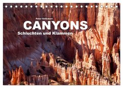 Canyons, Schluchten und Klammen (Tischkalender 2025 DIN A5 quer), CALVENDO Monatskalender