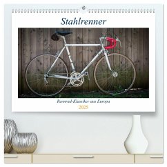 Stahlrenner - Rennrad-Klassiker aus Europa (hochwertiger Premium Wandkalender 2025 DIN A2 quer), Kunstdruck in Hochglanz