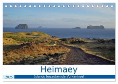 Heimaey - Islands bezaubernde Vulkaninsel (Tischkalender 2025 DIN A5 quer), CALVENDO Monatskalender