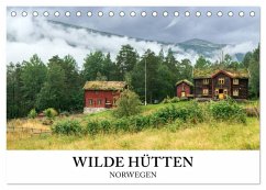 Norwegen Kalender - Wilde Hütten in den Bergen (Tischkalender 2025 DIN A5 quer), CALVENDO Monatskalender - Calvendo;photography, wildeyes