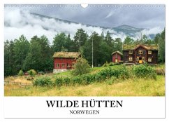 Norwegen Kalender - Wilde Hütten in den Bergen (Wandkalender 2025 DIN A3 quer), CALVENDO Monatskalender - Calvendo;photography, wildeyes