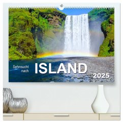 Sehnsucht nach Island (hochwertiger Premium Wandkalender 2025 DIN A2 quer), Kunstdruck in Hochglanz