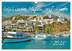 Idyllische Häfen auf Kreta (Wandkalender 2025 DIN A3 quer), CALVENDO Monatskalender