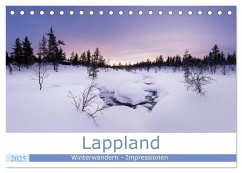 Lappland - Winterwandern Impressionen (Tischkalender 2025 DIN A5 quer), CALVENDO Monatskalender - Calvendo;Dietz, Rolf