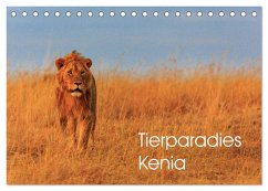 Tierparadies Kenia (Tischkalender 2025 DIN A5 quer), CALVENDO Monatskalender