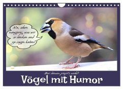 Vögel mit Humor (Wandkalender 2025 DIN A4 quer), CALVENDO Monatskalender