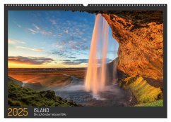 Island - Die schönsten Wasserfälle (Wandkalender 2025 DIN A2 quer), CALVENDO Monatskalender - Calvendo;Schnitzler Naturfotografie, Thomas