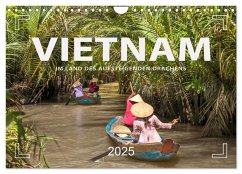 VIETNAM - Im Land des aufsteigenden Drachens (Wandkalender 2025 DIN A4 quer), CALVENDO Monatskalender