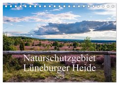 Naturschutzgebiet Lüneburger Heide (Tischkalender 2025 DIN A5 quer), CALVENDO Monatskalender