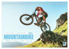 Mountainbike - Über Stock und Stein: Edition Funsport (Tischkalender 2025 DIN A5 quer), CALVENDO Monatskalender - Calvendo