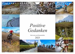 Positive Gedanken - Motivation und Mountainbike (Wandkalender 2025 DIN A4 quer), CALVENDO Monatskalender