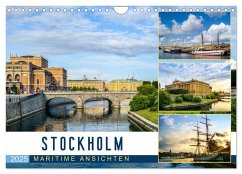 Stockholm - Maritime Ansichten (Wandkalender 2025 DIN A4 quer), CALVENDO Monatskalender