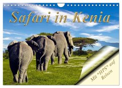 Safari in Kenia (Wandkalender 2025 DIN A4 quer), CALVENDO Monatskalender - Calvendo;Schwerin, Heinz-Peter