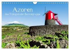 Azoren - das Triangulo der Zentralgruppe (Wandkalender 2025 DIN A4 quer), CALVENDO Monatskalender