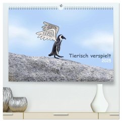 Tierisch verspielt (hochwertiger Premium Wandkalender 2025 DIN A2 quer), Kunstdruck in Hochglanz - Calvendo;www.photoon.ch