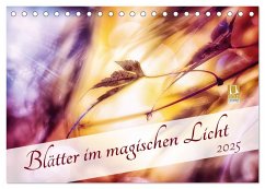 Blätter im magischen Licht (Tischkalender 2025 DIN A5 quer), CALVENDO Monatskalender
