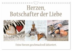 Herzen, Botschafter der Liebe (Wandkalender 2025 DIN A4 quer), CALVENDO Monatskalender