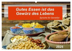 Gutes Essen ist das Gewürz des Lebens (Wandkalender 2025 DIN A2 quer), CALVENDO Monatskalender - Calvendo;Waurick, Kerstin