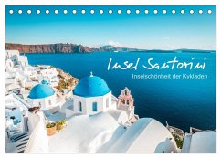 Insel Santorini - Inselschönheit der Kykladen (Tischkalender 2025 DIN A5 quer), CALVENDO Monatskalender