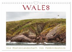 WALES - Die Küstenlandschaft von Pembrokeshire (Wandkalender 2025 DIN A4 quer), CALVENDO Monatskalender