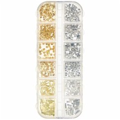 Cover Füllmaterial Formen Mix, Gold & Silber, 8g