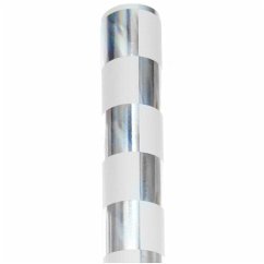 Cover Geschenkpapier Schachbrett, Weiß/Silber, FSC MIX, 70cm x 2m, 80 gsm ungestrichenes Papier