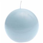Kugelkerze, Blau,Ø 7 cm, H 6,7 cm, 146 g, Brenndauer: 15 h
