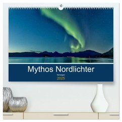 Norwegen - Mythos Nordlichter (hochwertiger Premium Wandkalender 2025 DIN A2 quer), Kunstdruck in Hochglanz - Calvendo;AkremaFotoArt