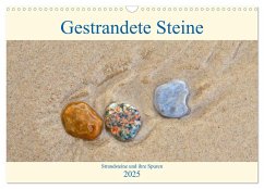 Gestrandete Steine (Wandkalender 2025 DIN A3 quer), CALVENDO Monatskalender