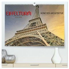 Eiffelturm - Ikone der Architektur (hochwertiger Premium Wandkalender 2025 DIN A2 quer), Kunstdruck in Hochglanz