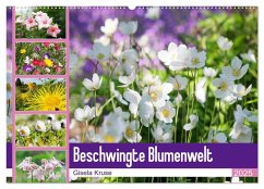 Beschwingte Blumenwelt (Wandkalender 2025 DIN A2 quer), CALVENDO Monatskalender