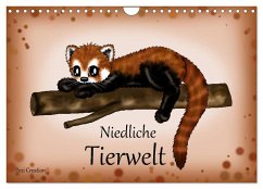 Niedliche Tierwelt (Wandkalender 2025 DIN A4 quer), CALVENDO Monatskalender