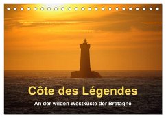 Côte des Légendes An der wilden Westküste der Bretagne (Tischkalender 2025 DIN A5 quer), CALVENDO Monatskalender