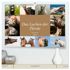 Das Lachen der Pferde - Lustige Gesichter (hochwertiger Premium Wandkalender 2025 DIN A2 quer), Kunstdruck in Hochglanz