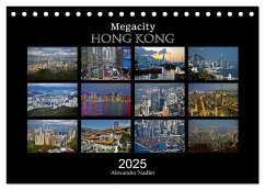 Megacity Hong Kong (Tischkalender 2025 DIN A5 quer), CALVENDO Monatskalender