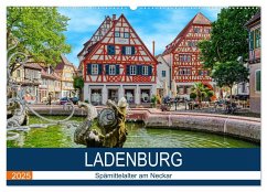 Ladenburg - Spätmittelalter am Neckar (Wandkalender 2025 DIN A2 quer), CALVENDO Monatskalender